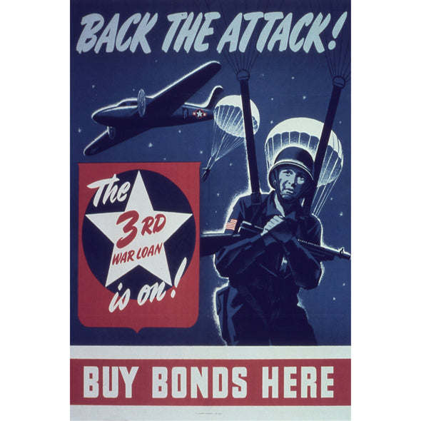 Back the Attack World War II Poster