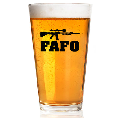 FAFO AR Pint Glass