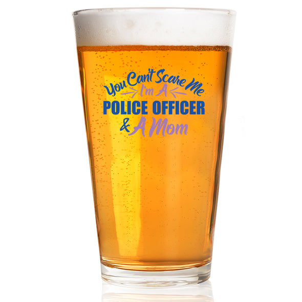 Police Officer and a Mom Pint Glass