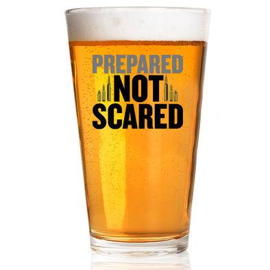 Prepared Not Scared Pint Glass