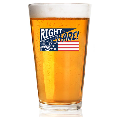 Right to Bare Pint Glass