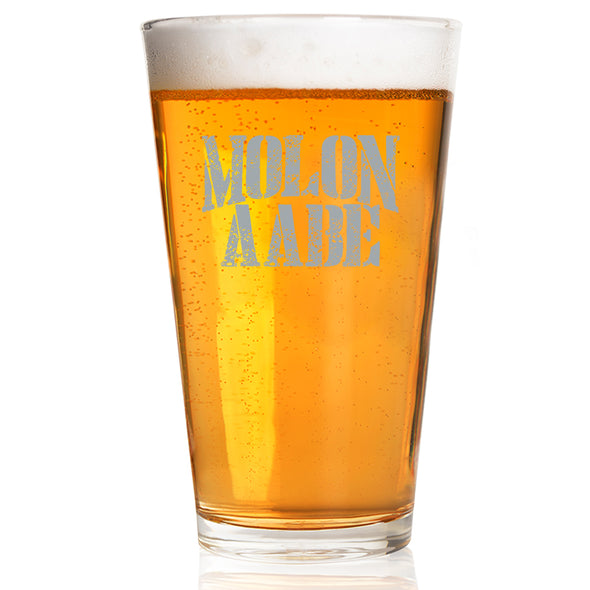 Molon Labe Gray Pint Glass