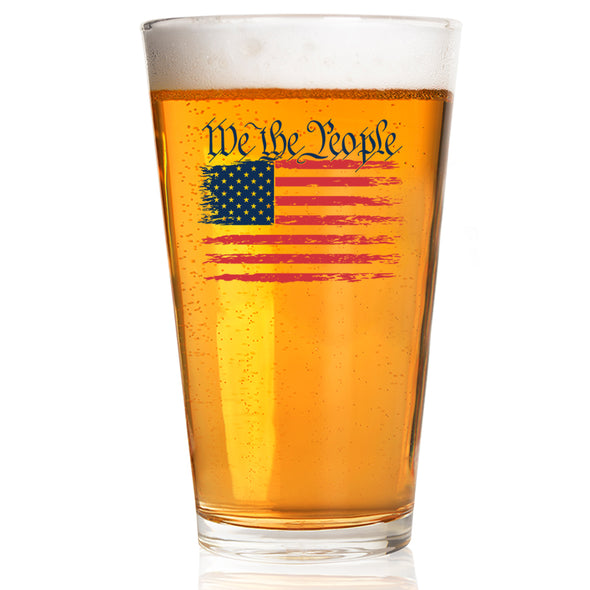 We The People Pint Glass