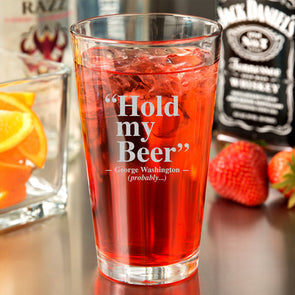 Hold my Beer Pint Glass