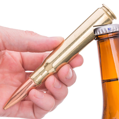 .50 Caliber Bullet Bottle Opener in Brass