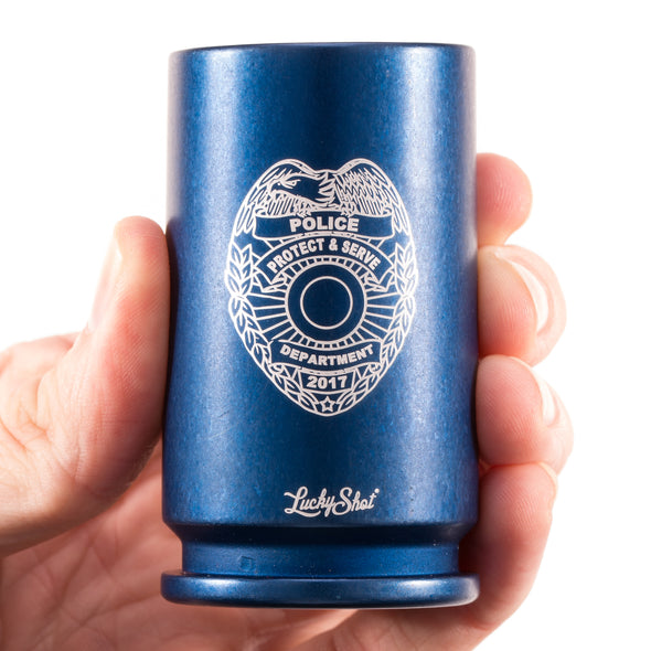 Police Emblem 30MM Shot Glass