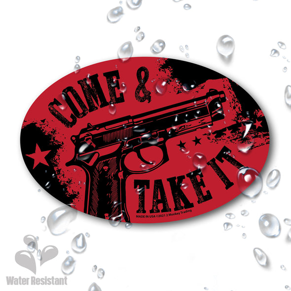 Come & Take It Gun Decal