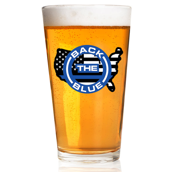 Back the Blue Pint Glass