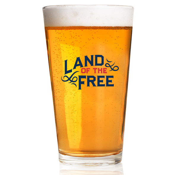 Land of the Free Pint Glass