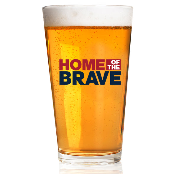Home of the Brave Pint Glass