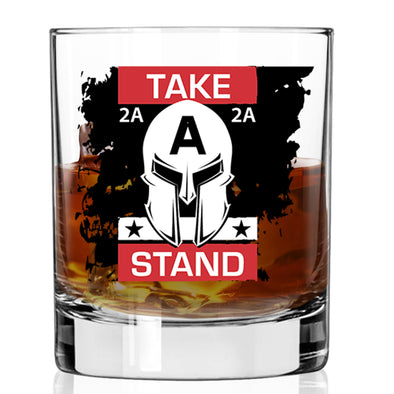 Take a Stand Whiskey Glass