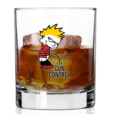 P on Gun Control Whiskey Glass