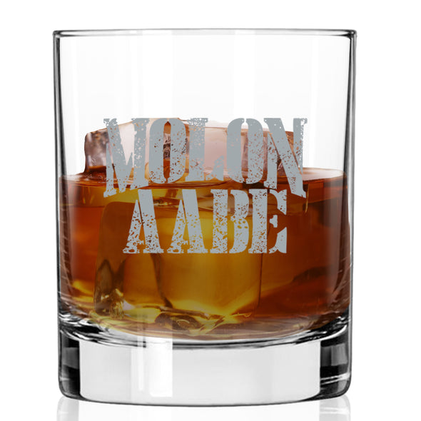 Molon Labe Gray Whiskey Glass