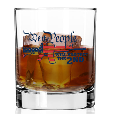 We the People Will Protect the 2nd Whiskey Glass