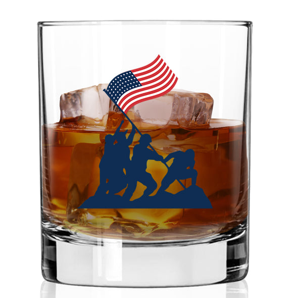 Color Iwo Jima Whiskey Glass