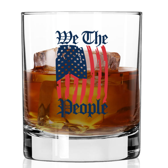 We The People Draped Whiskey Glass