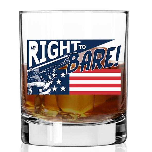 Right to Bare Whiskey Glass