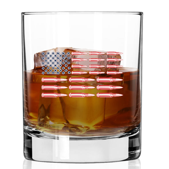 Ammo Flag Whiskey Glass