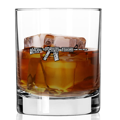 Gun Words Whiskey Glass