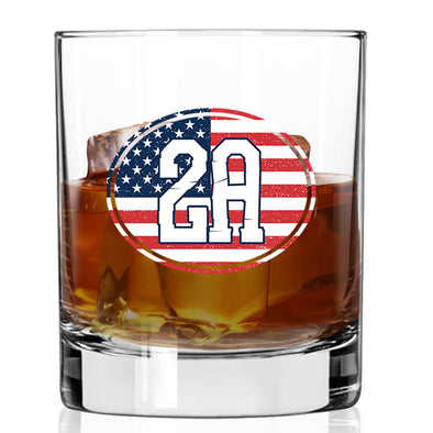 2A Flag Oval Whiskey Glass