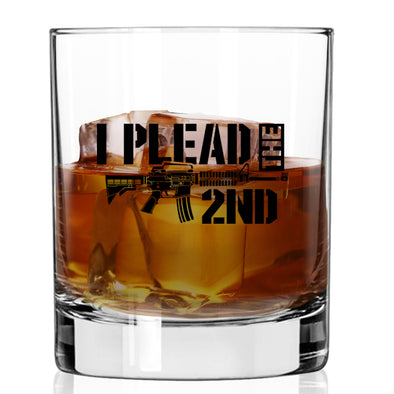 I Plead the Second AR Whiskey Glass
