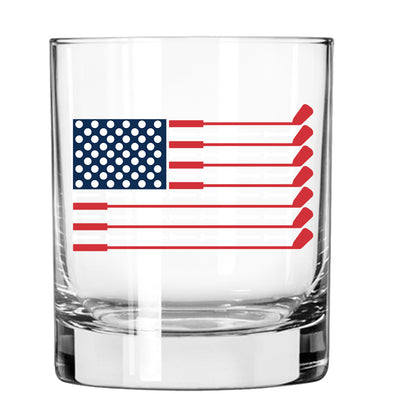 Golf Flag Whiskey Glass