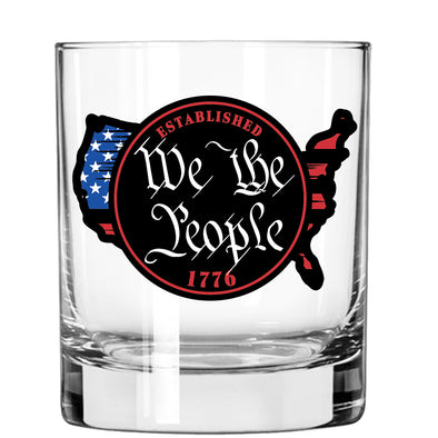 We the People Country Flag Whiskey Glass