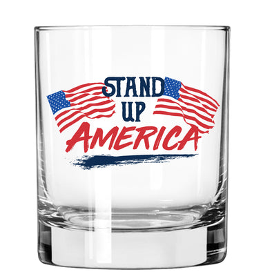 Stand up America Whiskey Glass