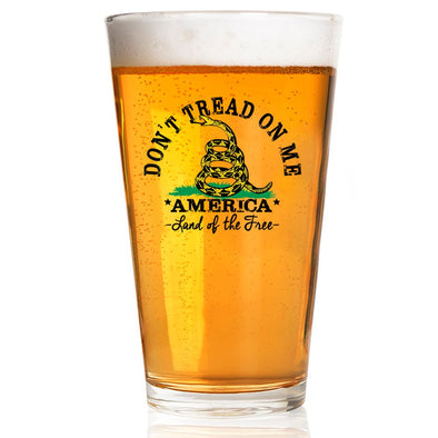 Don't Tread On Me - America Land of the Free Pint Glass