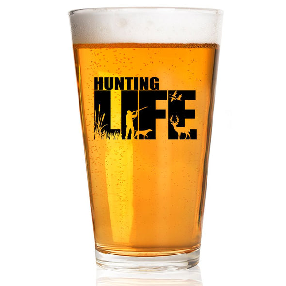Hunting Life Silhouette Pint Glass
