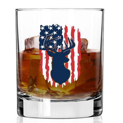 Deer Flag Whiskey Glass