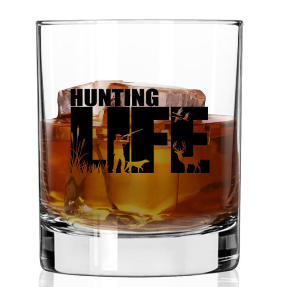 Hunting Life Silhouette Whiskey Glass