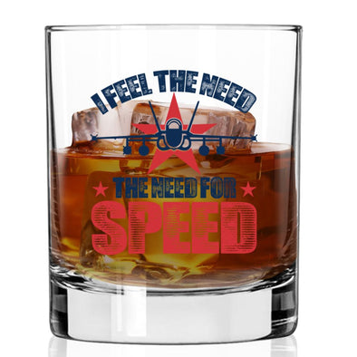 I Feel the Need for Speed Whiskey Glass