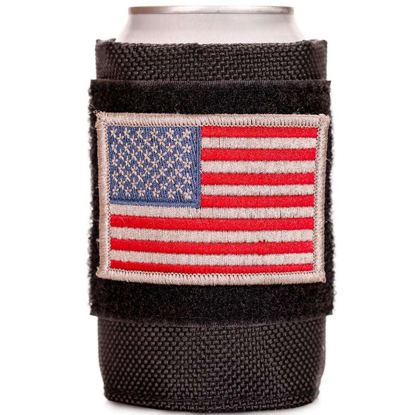 Tactical Velcro Drink Sleeve W/ 2 Embroidered Patches